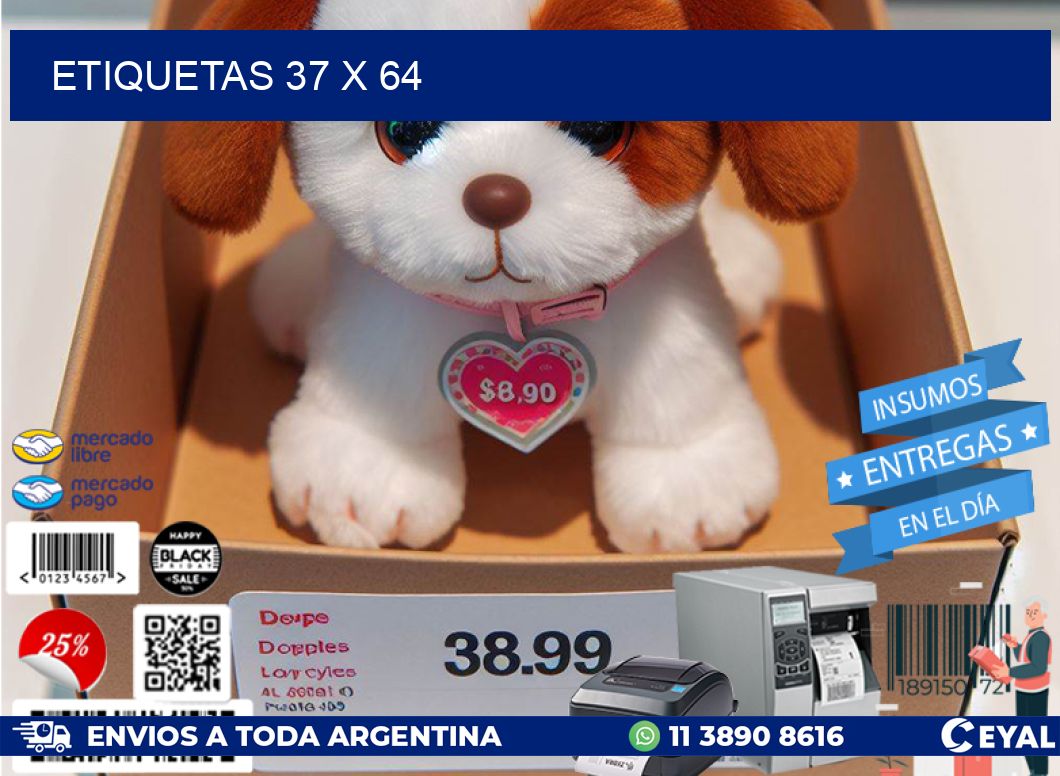 ETIQUETAS 37 x 64