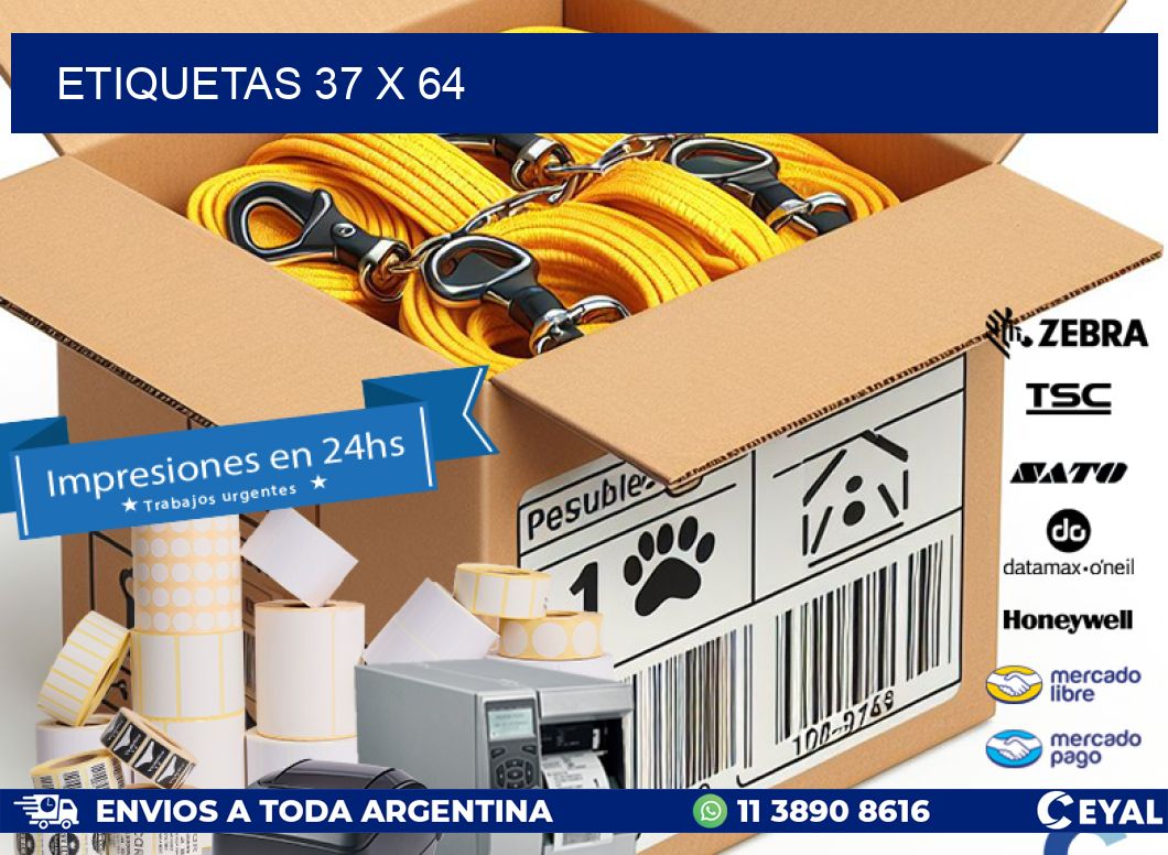 ETIQUETAS 37 x 64