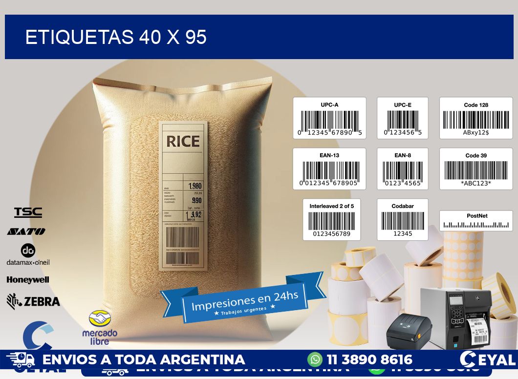 ETIQUETAS 40 x 95