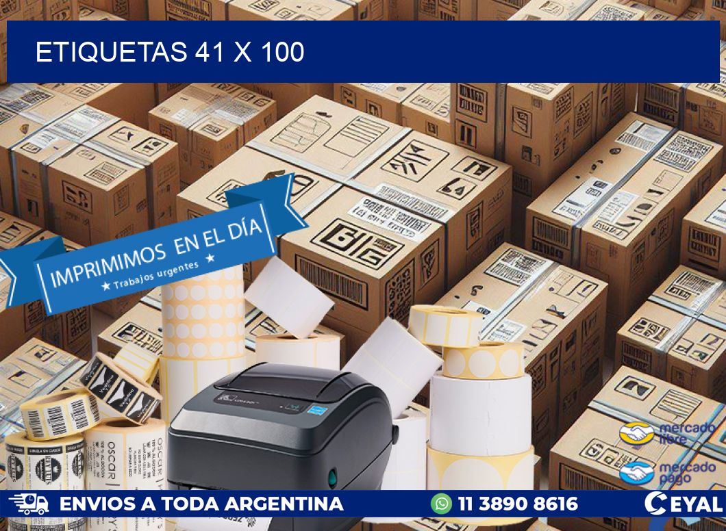 ETIQUETAS 41 x 100