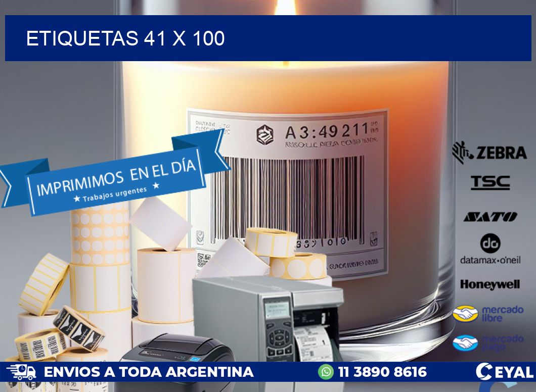ETIQUETAS 41 x 100