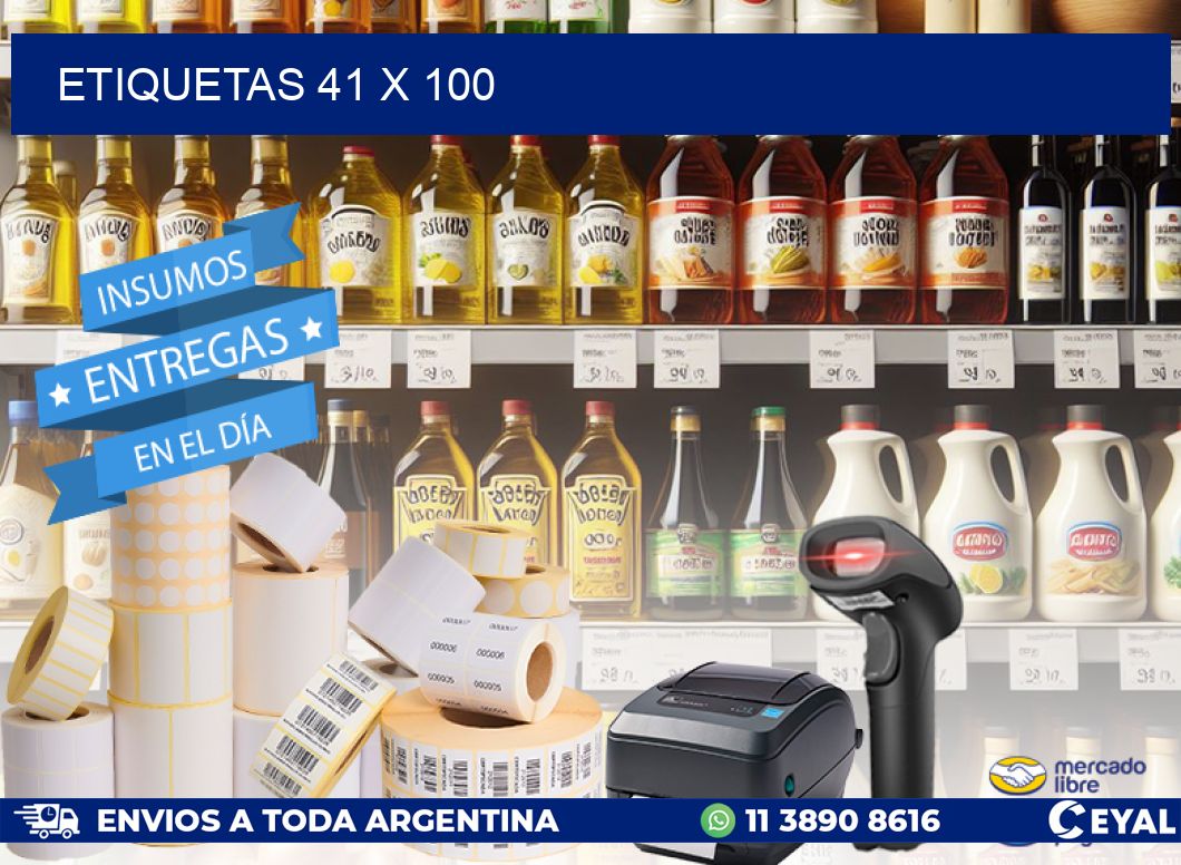 ETIQUETAS 41 x 100
