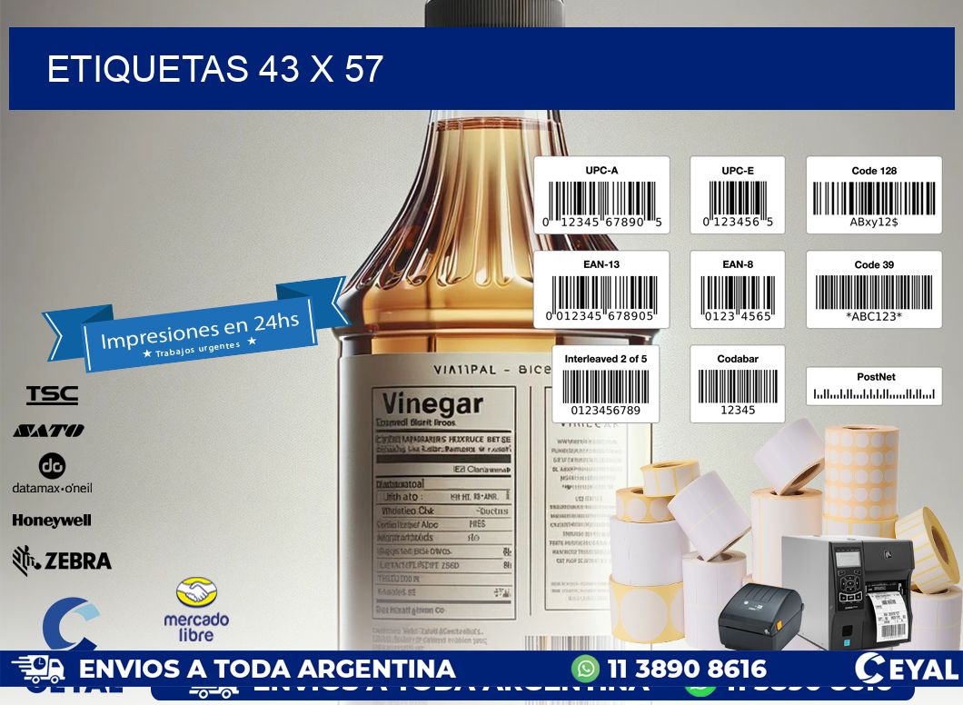 ETIQUETAS 43 x 57