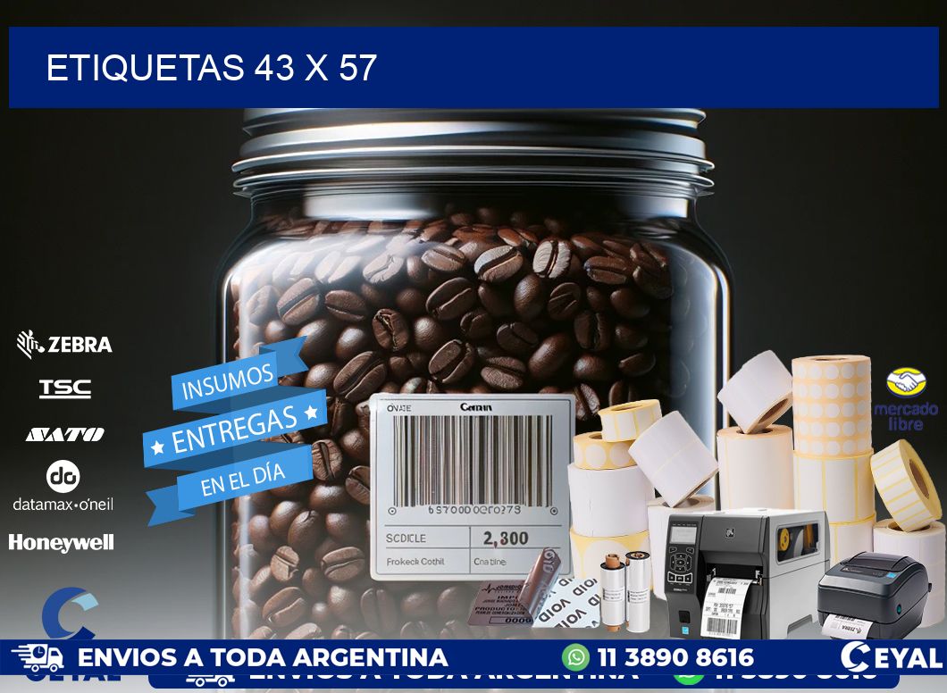 ETIQUETAS 43 x 57
