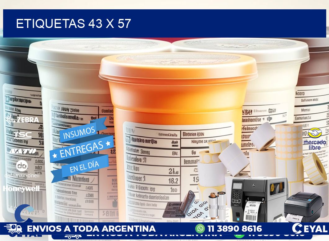 ETIQUETAS 43 x 57
