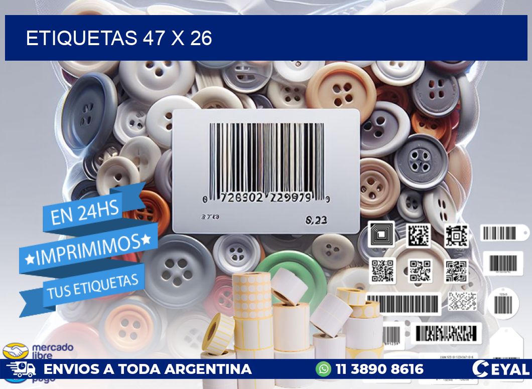 ETIQUETAS 47 x 26