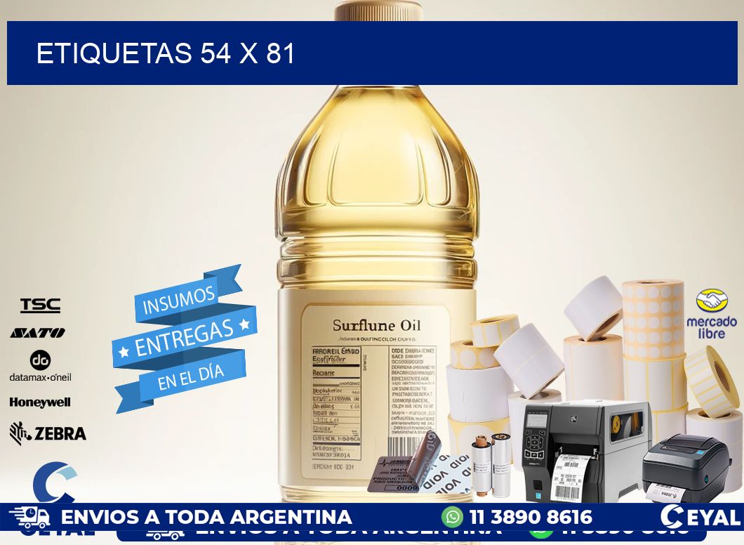 ETIQUETAS 54 x 81