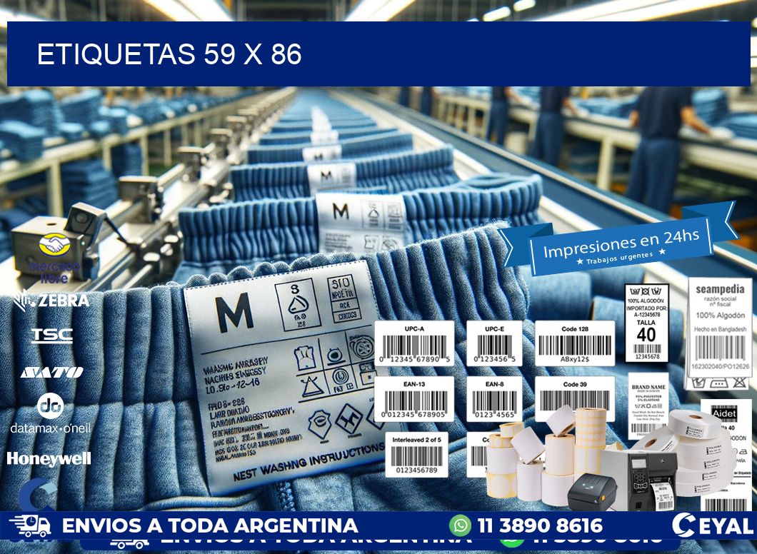 ETIQUETAS 59 x 86