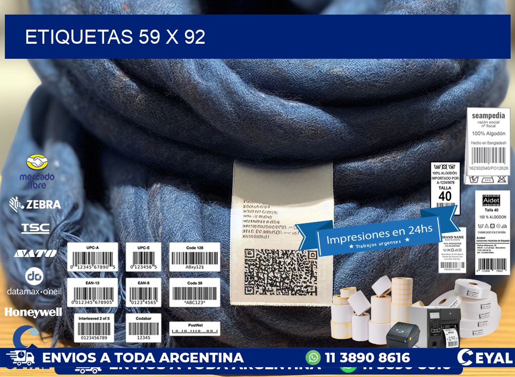 ETIQUETAS 59 x 92