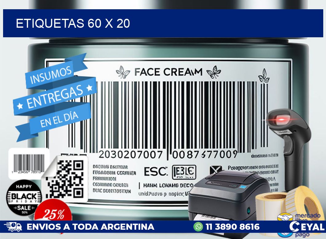 ETIQUETAS 60 x 20