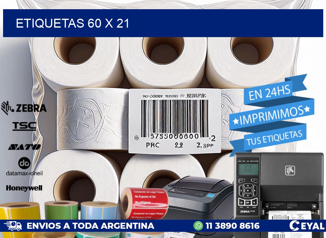 ETIQUETAS 60 x 21