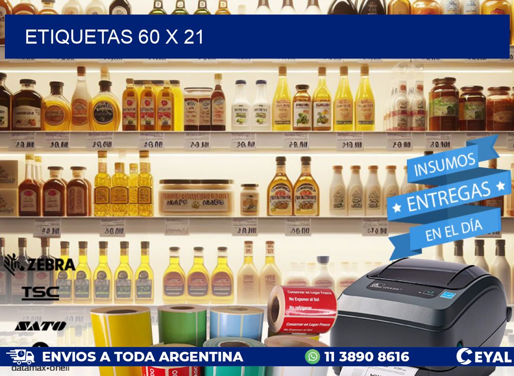 ETIQUETAS 60 x 21