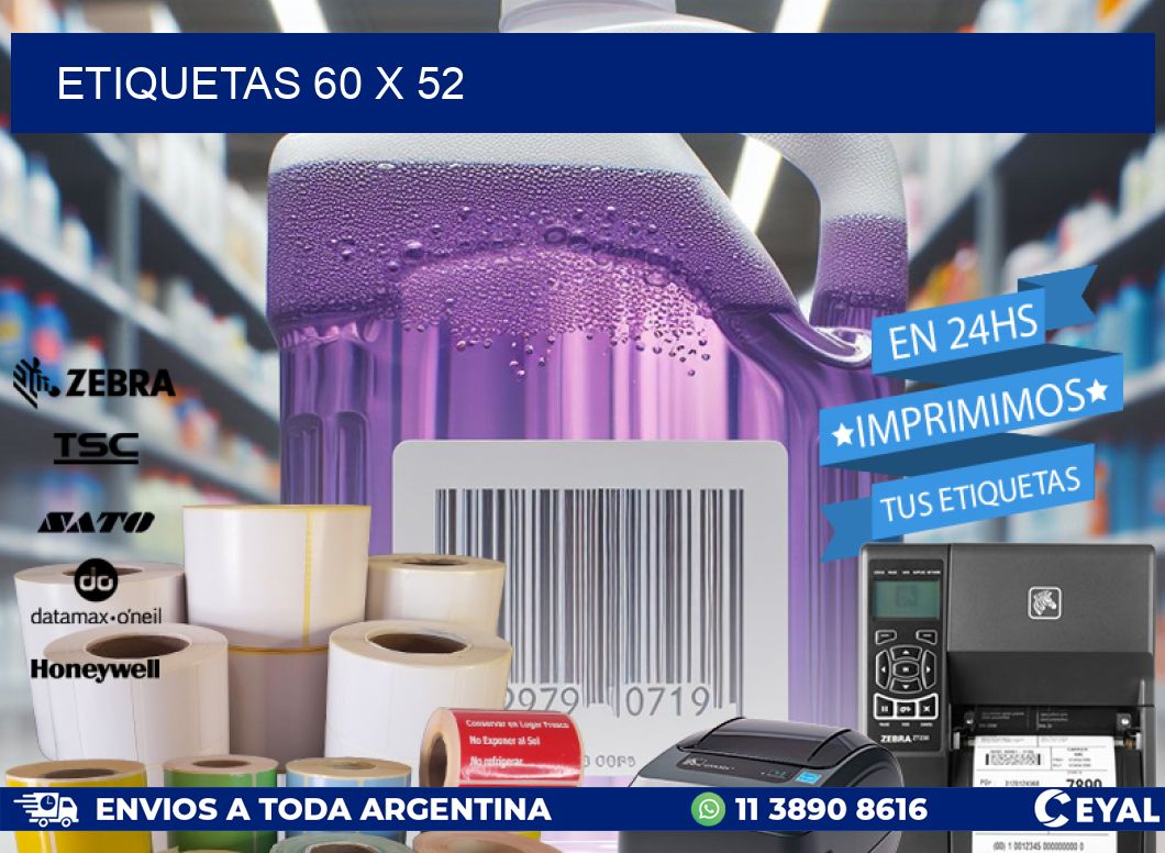 ETIQUETAS 60 x 52