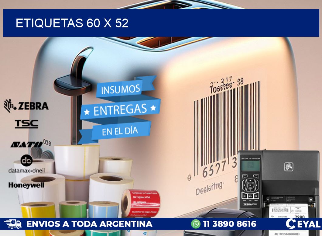 ETIQUETAS 60 x 52