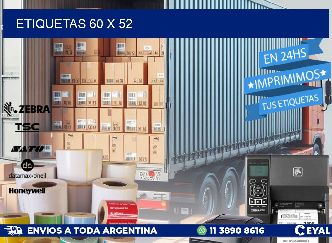 ETIQUETAS 60 x 52
