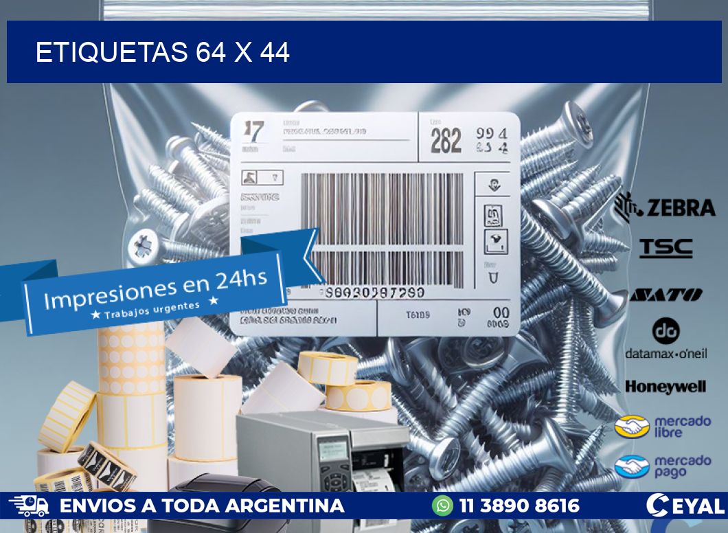 ETIQUETAS 64 x 44