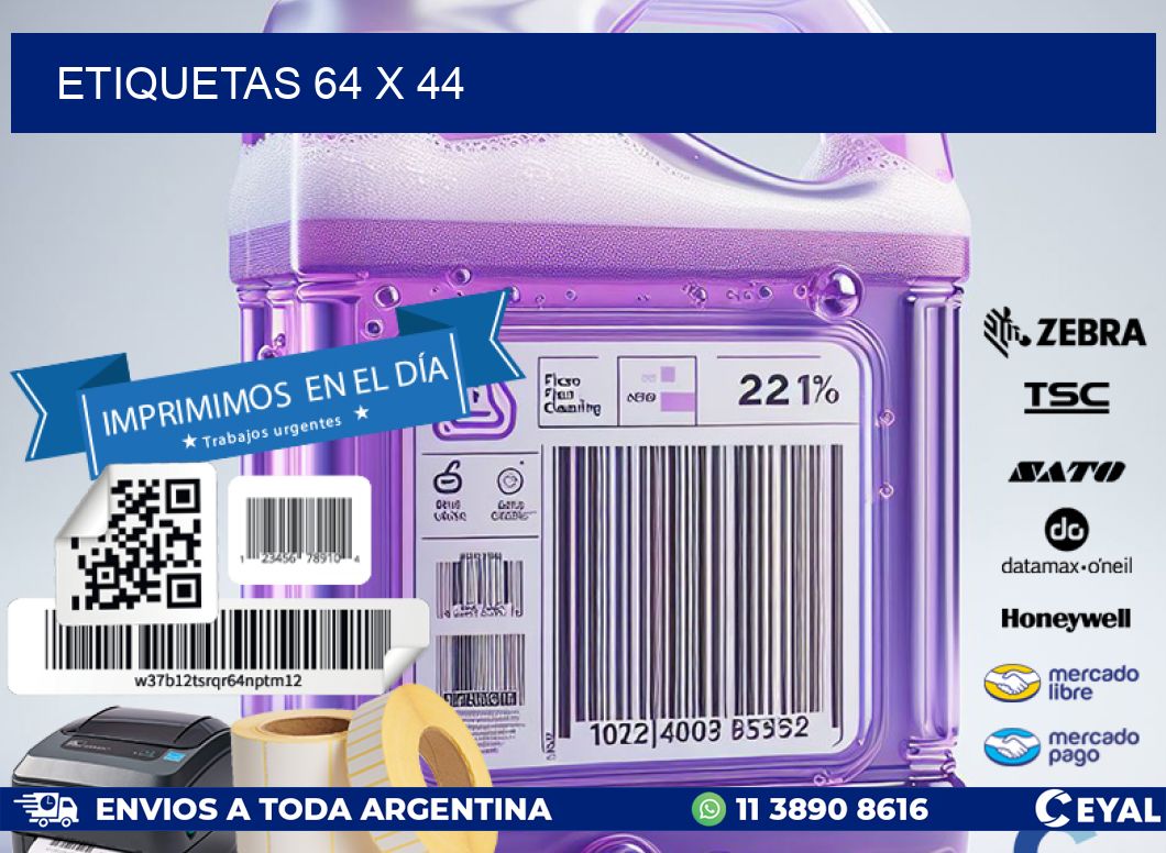 ETIQUETAS 64 x 44