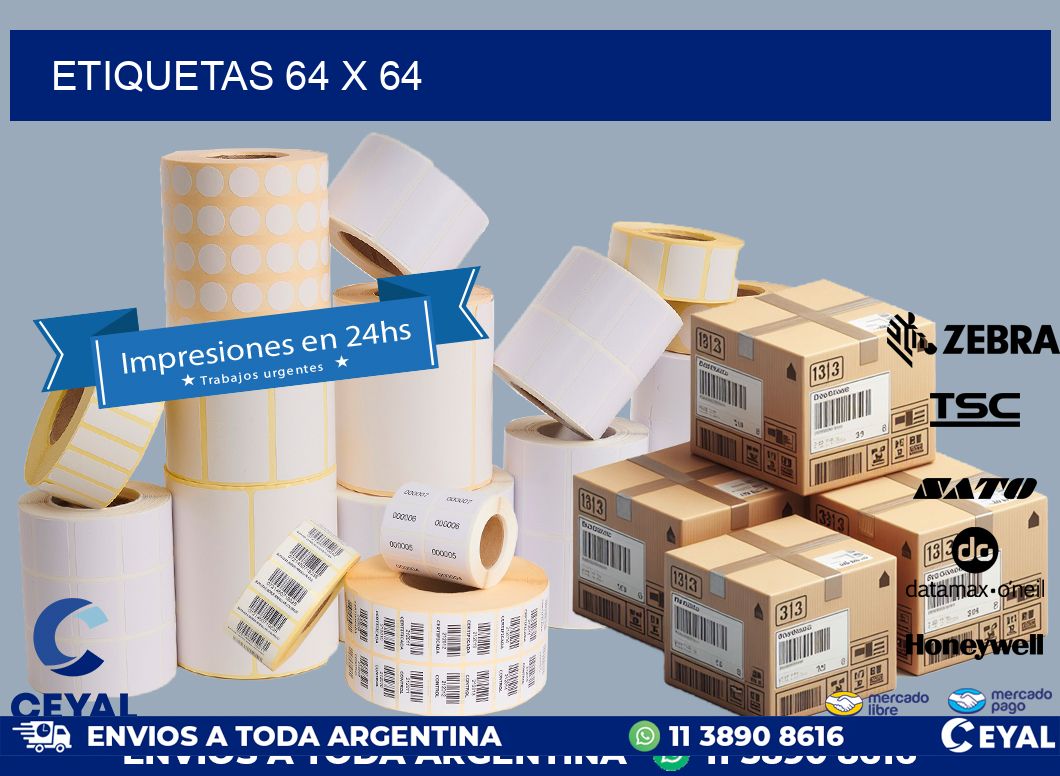 ETIQUETAS 64 x 64