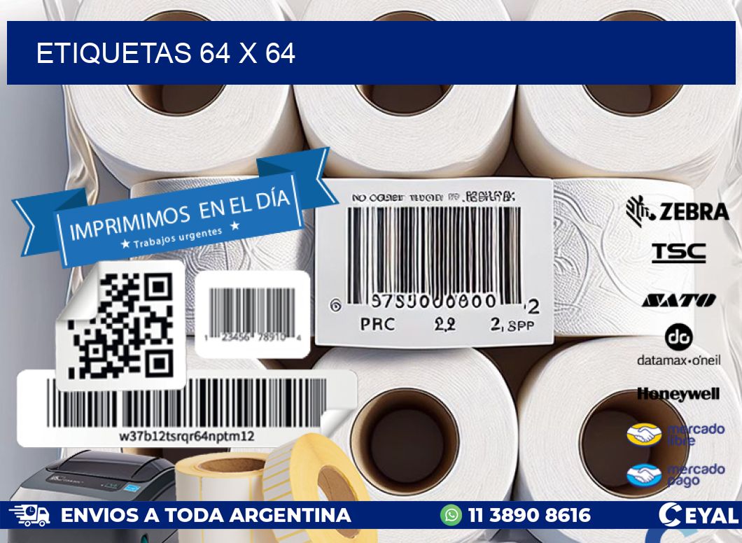 ETIQUETAS 64 x 64