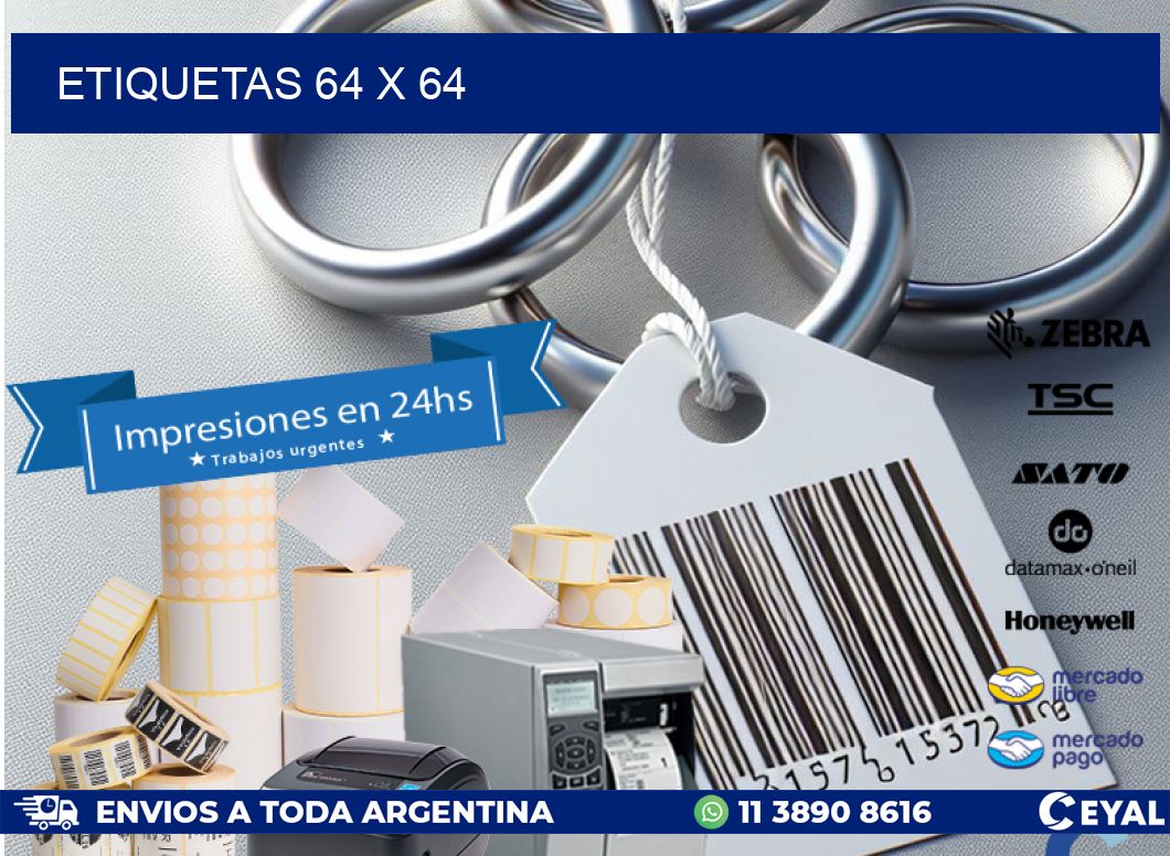 ETIQUETAS 64 x 64
