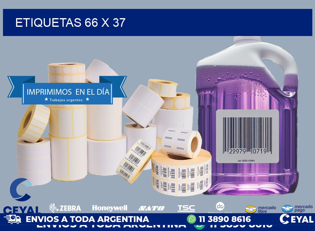 ETIQUETAS 66 x 37