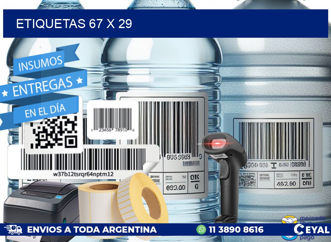 ETIQUETAS 67 x 29