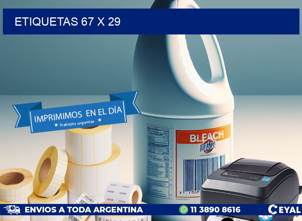 ETIQUETAS 67 x 29