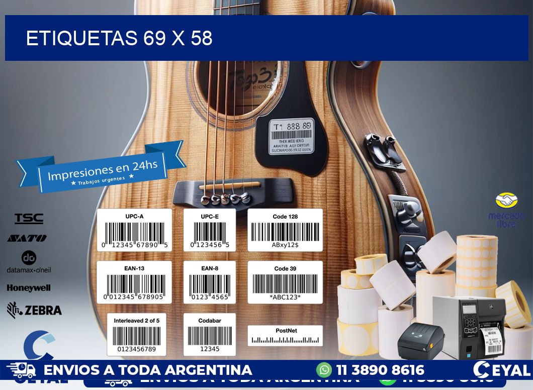 ETIQUETAS 69 x 58