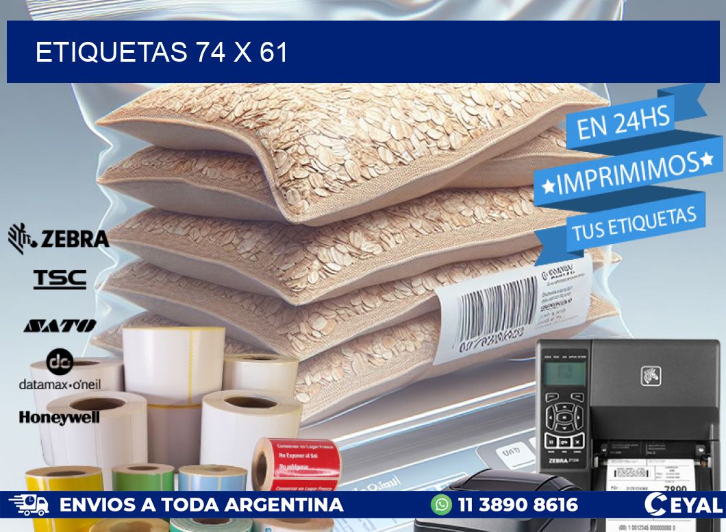 ETIQUETAS 74 x 61