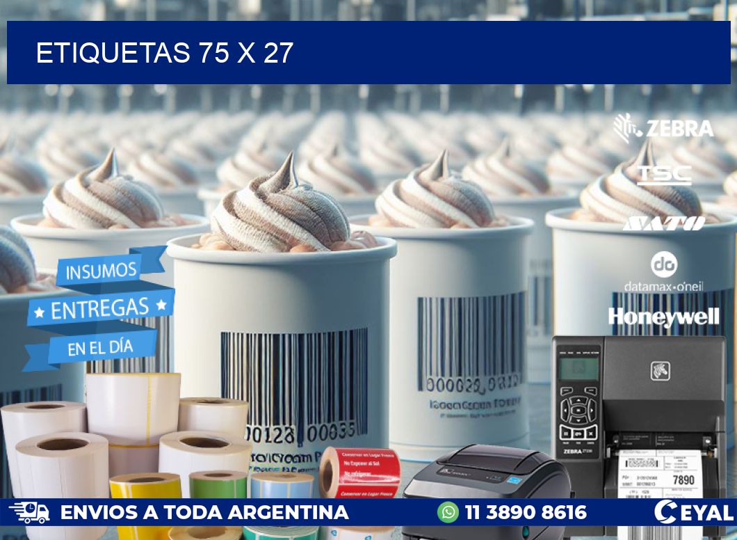 ETIQUETAS 75 x 27