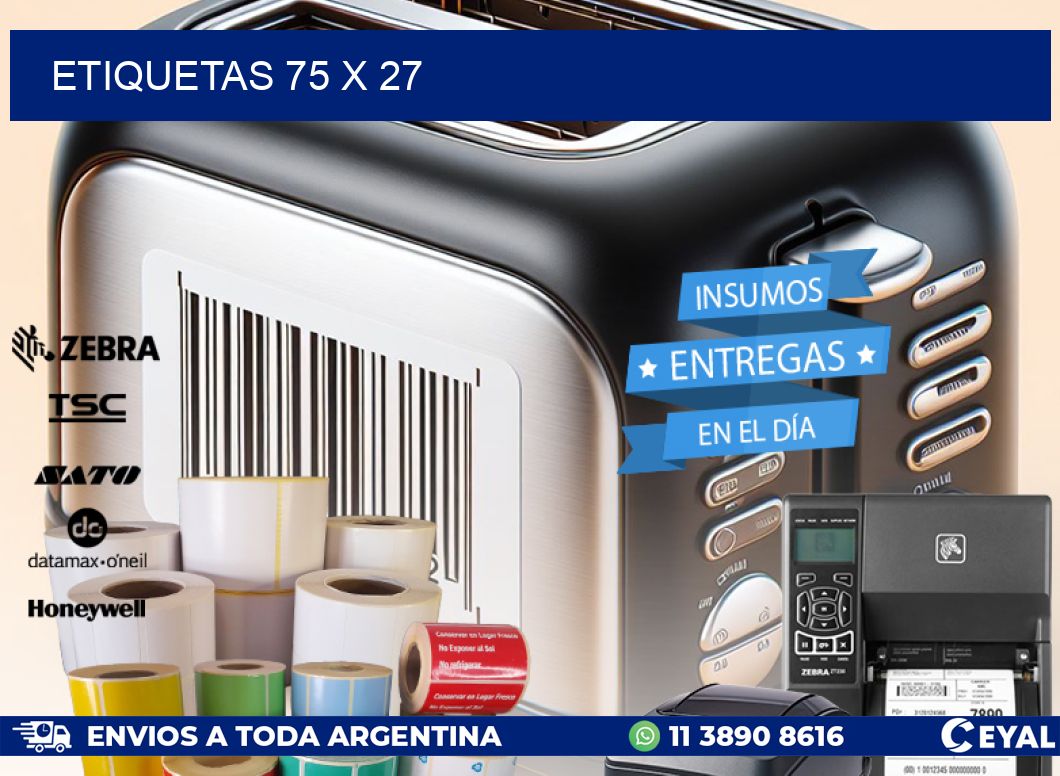 ETIQUETAS 75 x 27