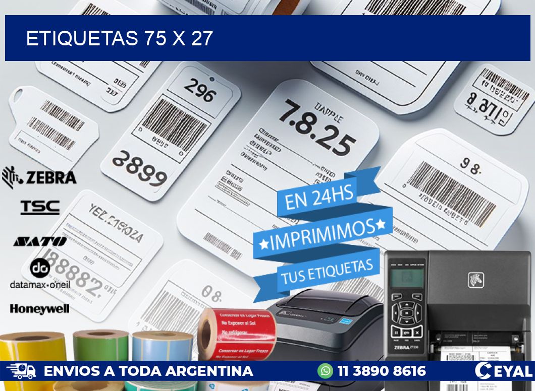 ETIQUETAS 75 x 27