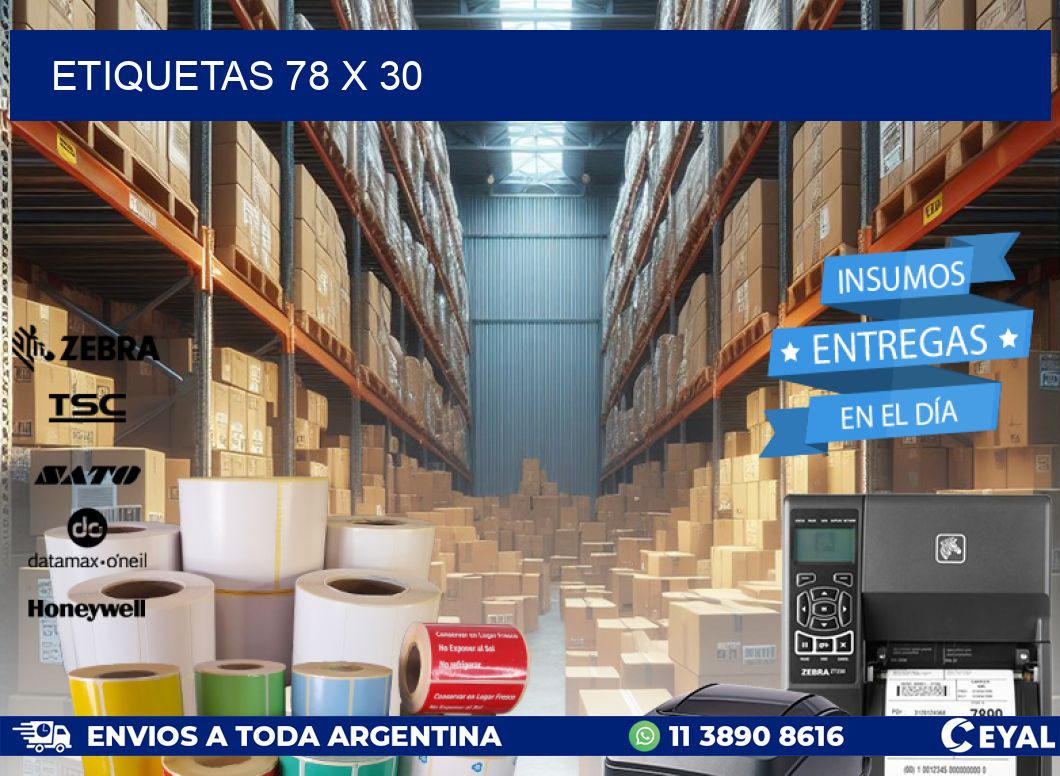 ETIQUETAS 78 x 30