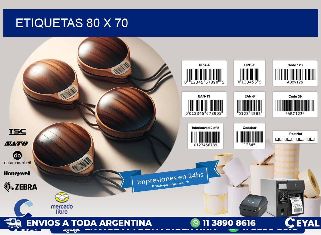 ETIQUETAS 80 x 70