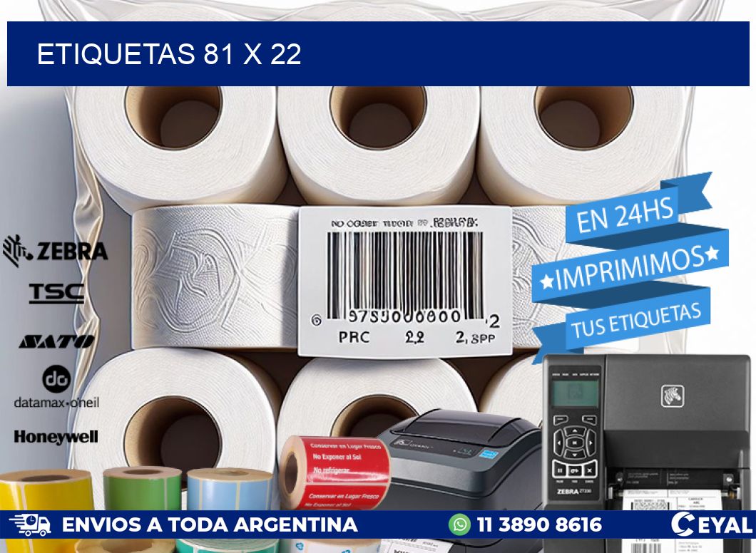 ETIQUETAS 81 x 22