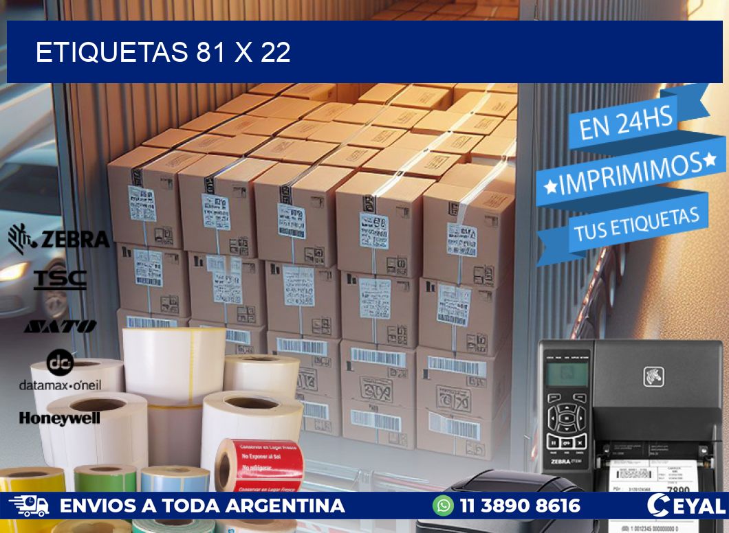 ETIQUETAS 81 x 22