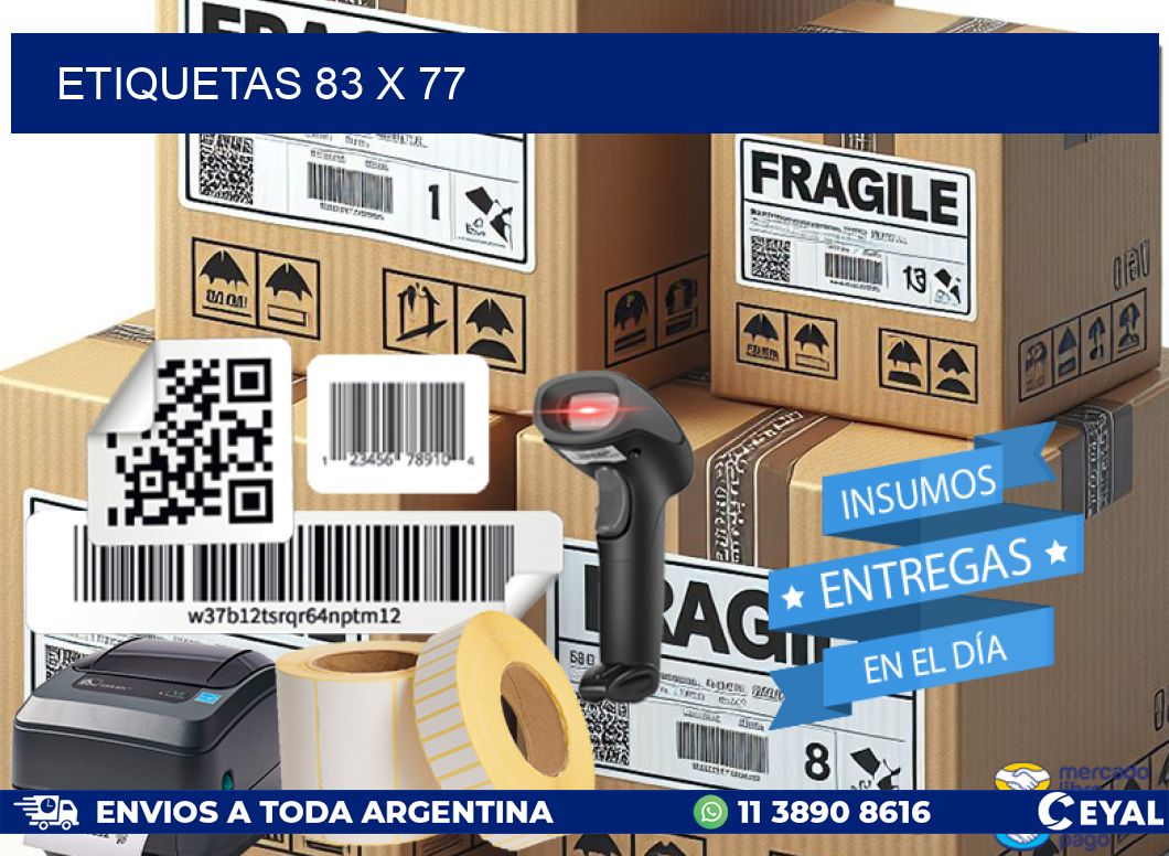 ETIQUETAS 83 x 77