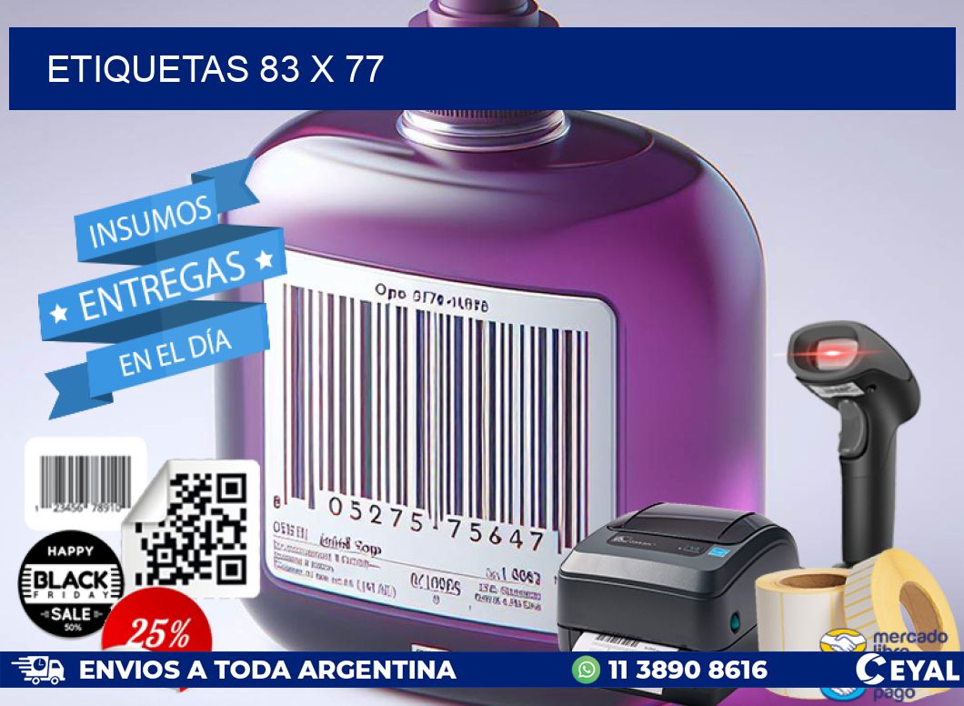ETIQUETAS 83 x 77