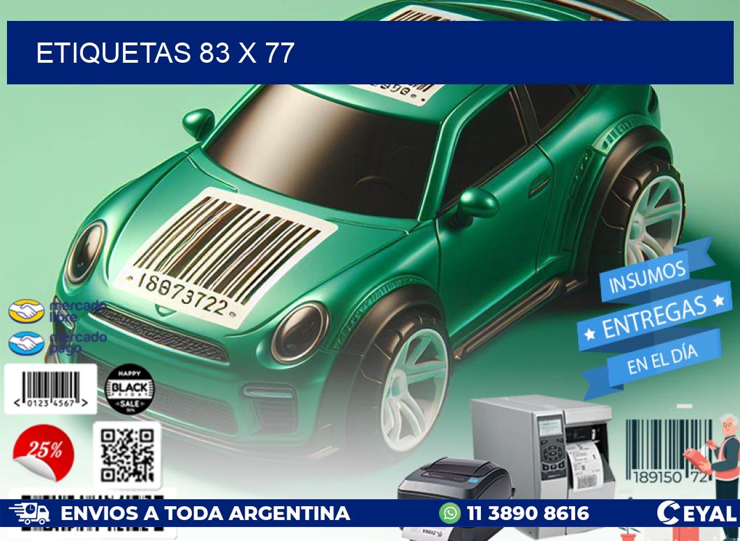 ETIQUETAS 83 x 77