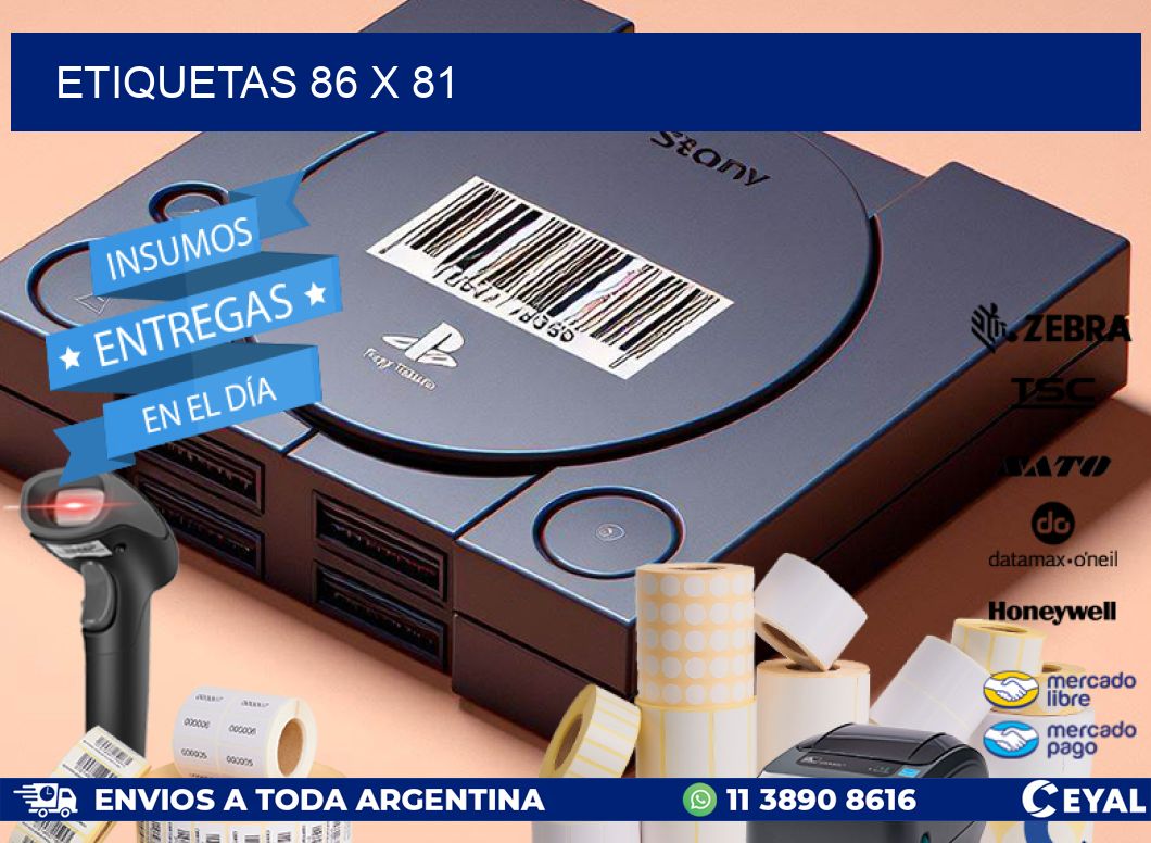 ETIQUETAS 86 x 81