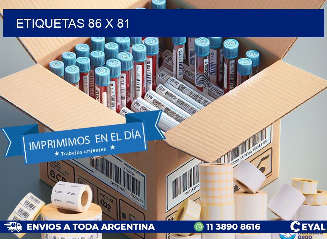 ETIQUETAS 86 x 81