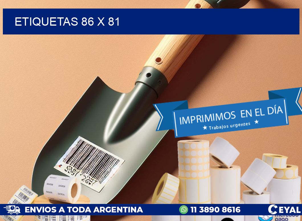 ETIQUETAS 86 x 81