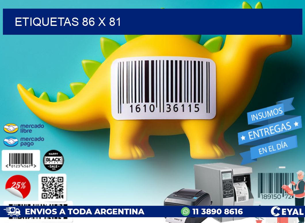 ETIQUETAS 86 x 81
