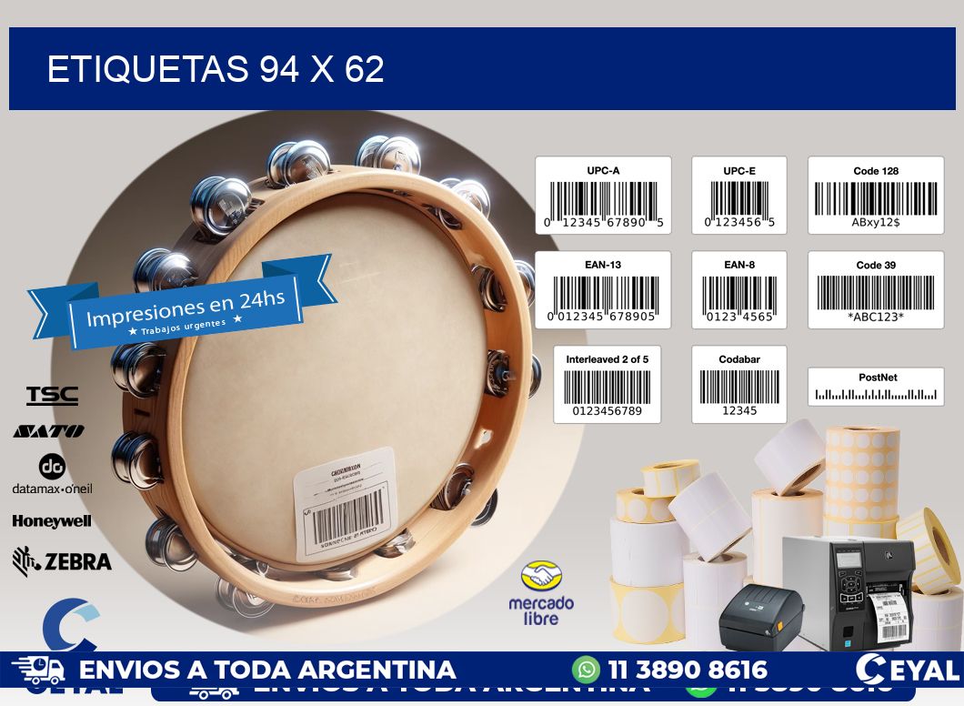 ETIQUETAS 94 x 62