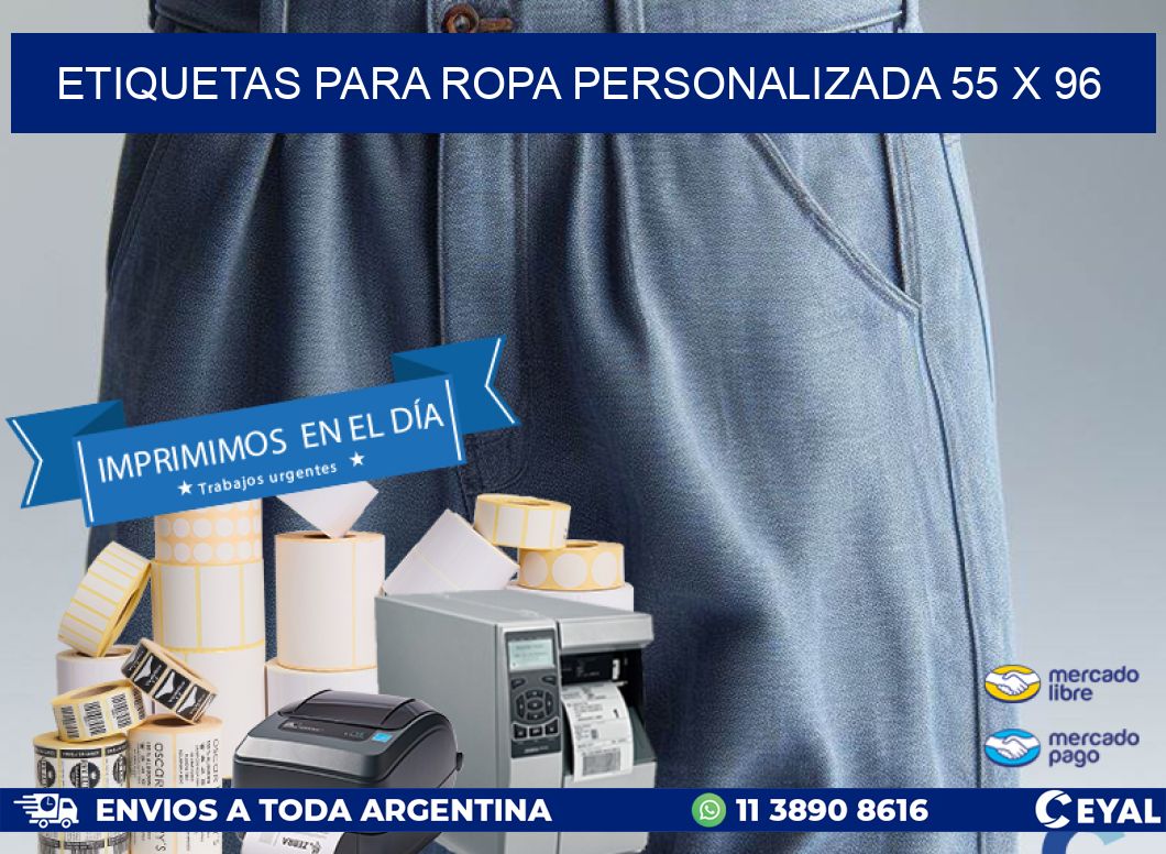 ETIQUETAS PARA ROPA PERSONALIZADA 55 x 96