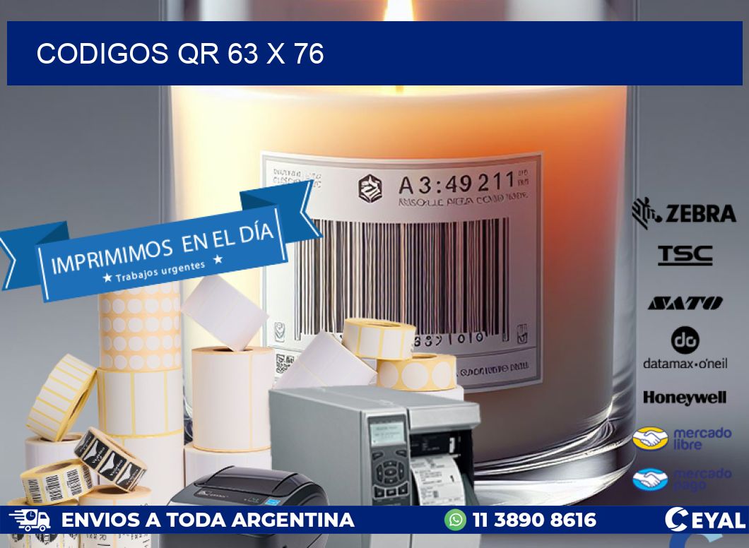 CODIGOS QR 63 x 76