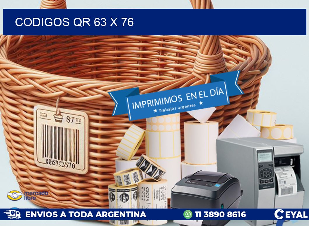 CODIGOS QR 63 x 76