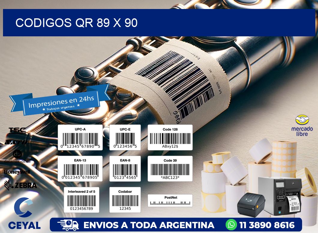 CODIGOS QR 89 x 90