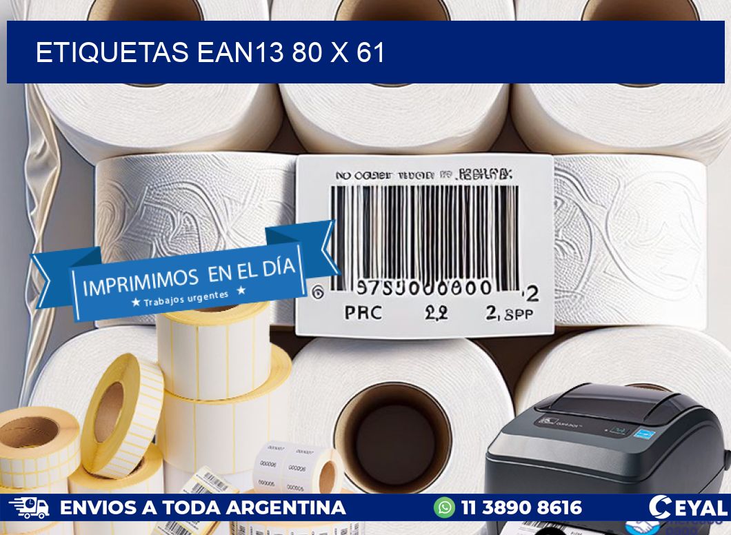 ETIQUETAS EAN13 80 x 61