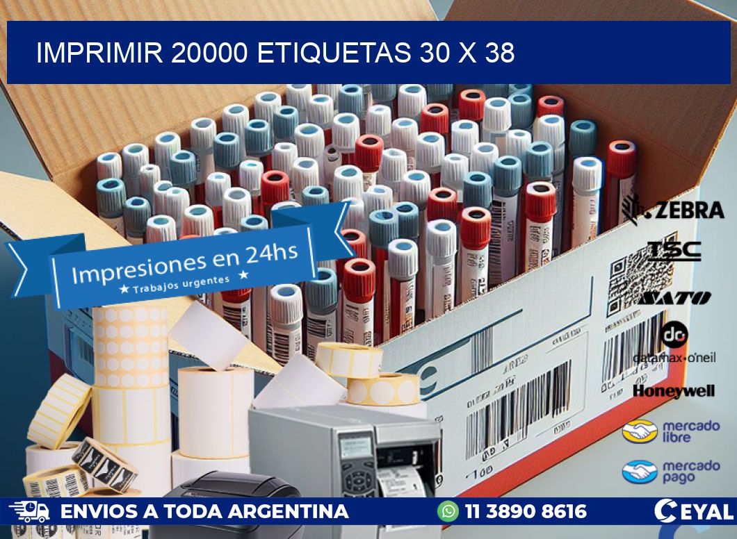 IMPRIMIR 20000 ETIQUETAS 30 x 38